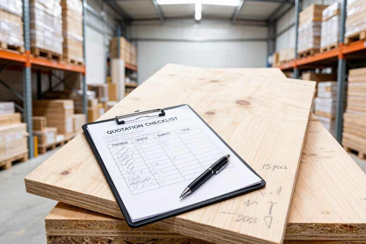 What to include in a plywood quotation request