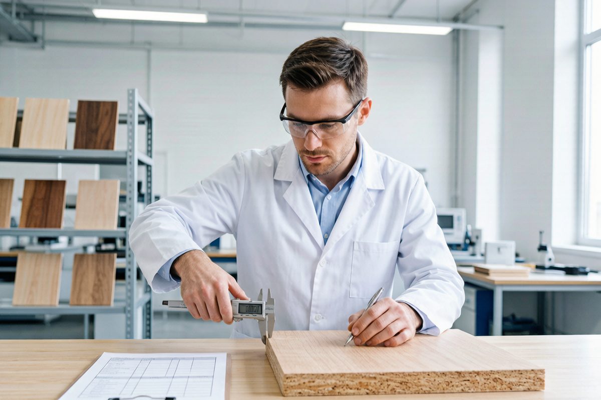 Quality inspection of a finished panel