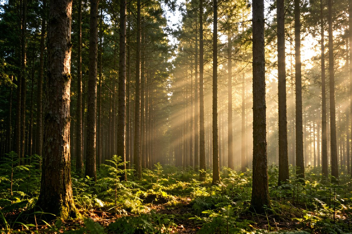 Responsibly managed plantation forest